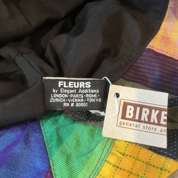 Fleurs London Silk Patchwork Quilted Type Bucket Hat NEW size Small - Picture 5 of 7